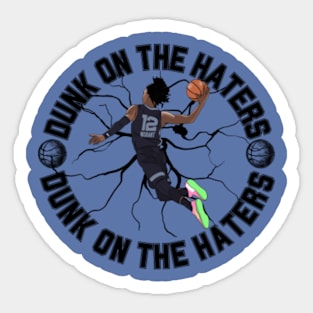 Ja Morant Dunk on The Haters Sticker